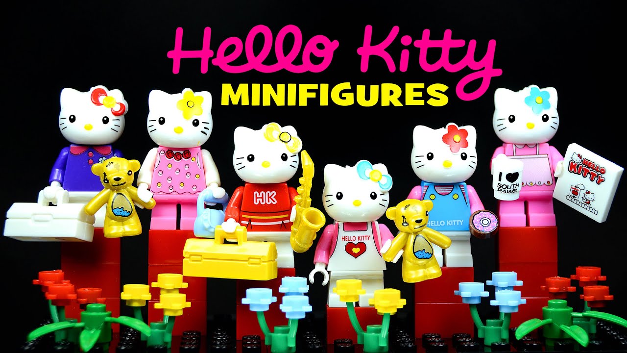 Конструктор JLB «Hello Kitty» 3D18901-06 / комплект 6 шт.
