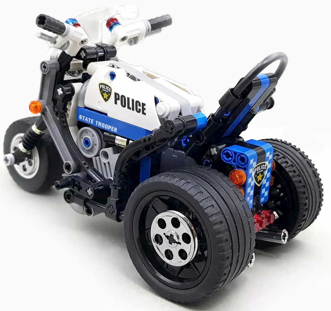 Конструктор Decool «Полицейский трицикл» 3802 (Technic) / 284 детали