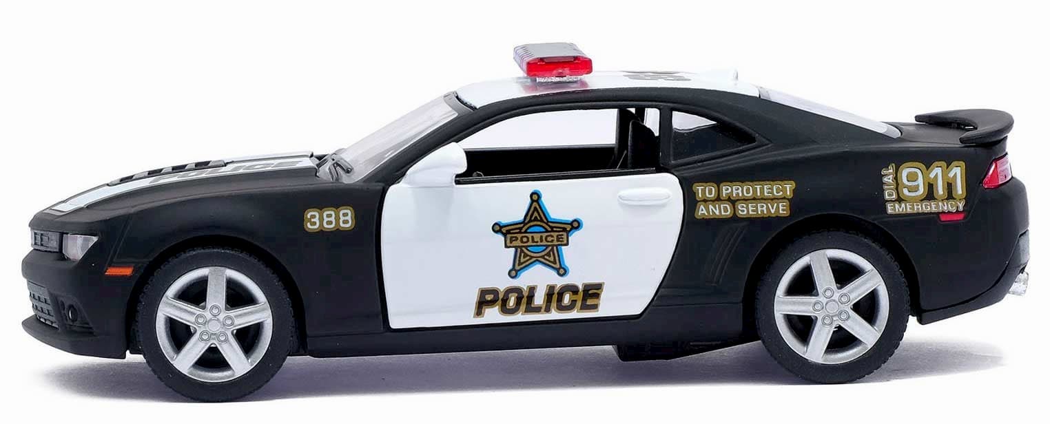 Металлическая машинка Kinsmart 1:38 «2014 Chevrolet Camaro (Police)» KT5383DP, инерционная