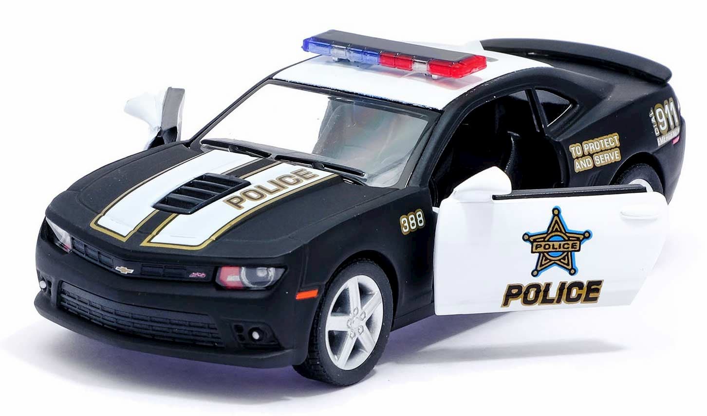Металлическая машинка Kinsmart 1:38 «2014 Chevrolet Camaro (Police)» KT5383DP, инерционная