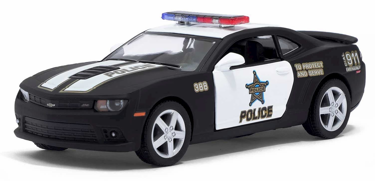 Металлическая машинка Kinsmart 1:38 «2014 Chevrolet Camaro (Police)» KT5383DP, инерционная