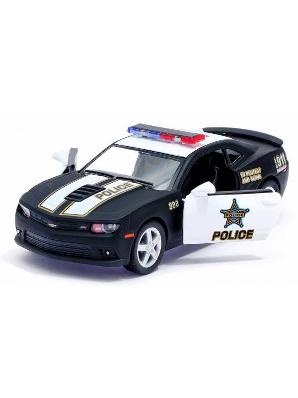 Металлическая машинка Kinsmart 1:38 «2014 Chevrolet Camaro (Police)» KT5383DP, инерционная