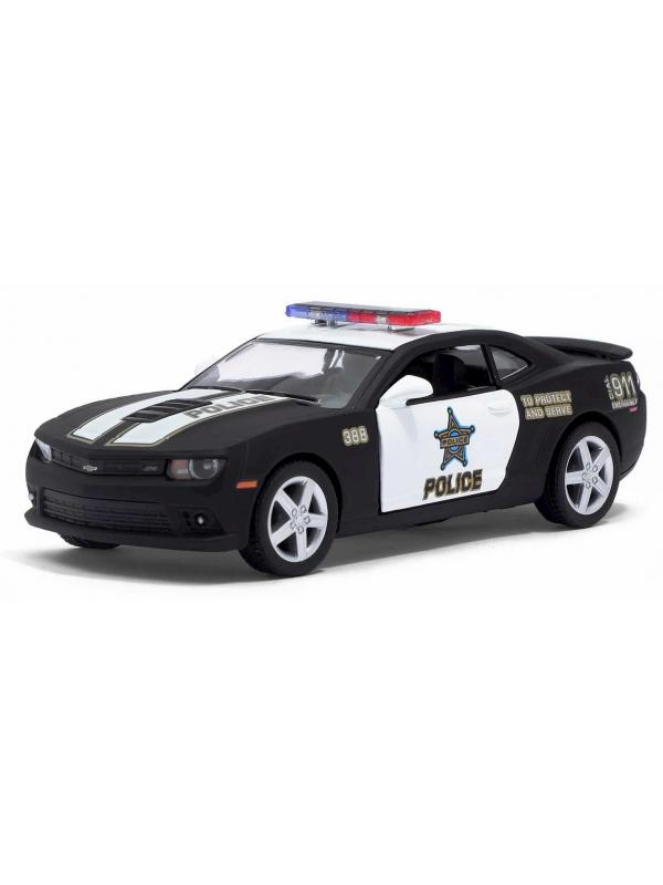 Металлическая машинка Kinsmart 1:38 «2014 Chevrolet Camaro (Police)» KT5383DP, инерционная