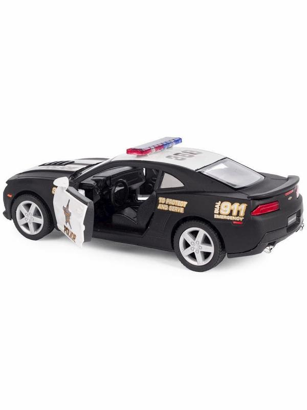 Металлическая машинка Kinsmart 1:38 «2014 Chevrolet Camaro (Police)» KT5383DP, инерционная