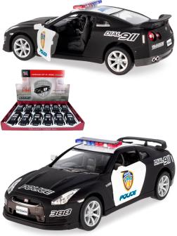 Металлическая машинка Kinsmart 1:36 «2009 Nissan GT-R R35 (Полиция)» KT5340DP инерционная