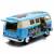 Металлическая машинка Kinsmart 1:32 «1962 Volkswagen Classical Bus (Пастельные цвета с принтом)» KT5060DYF инерционная / Микс