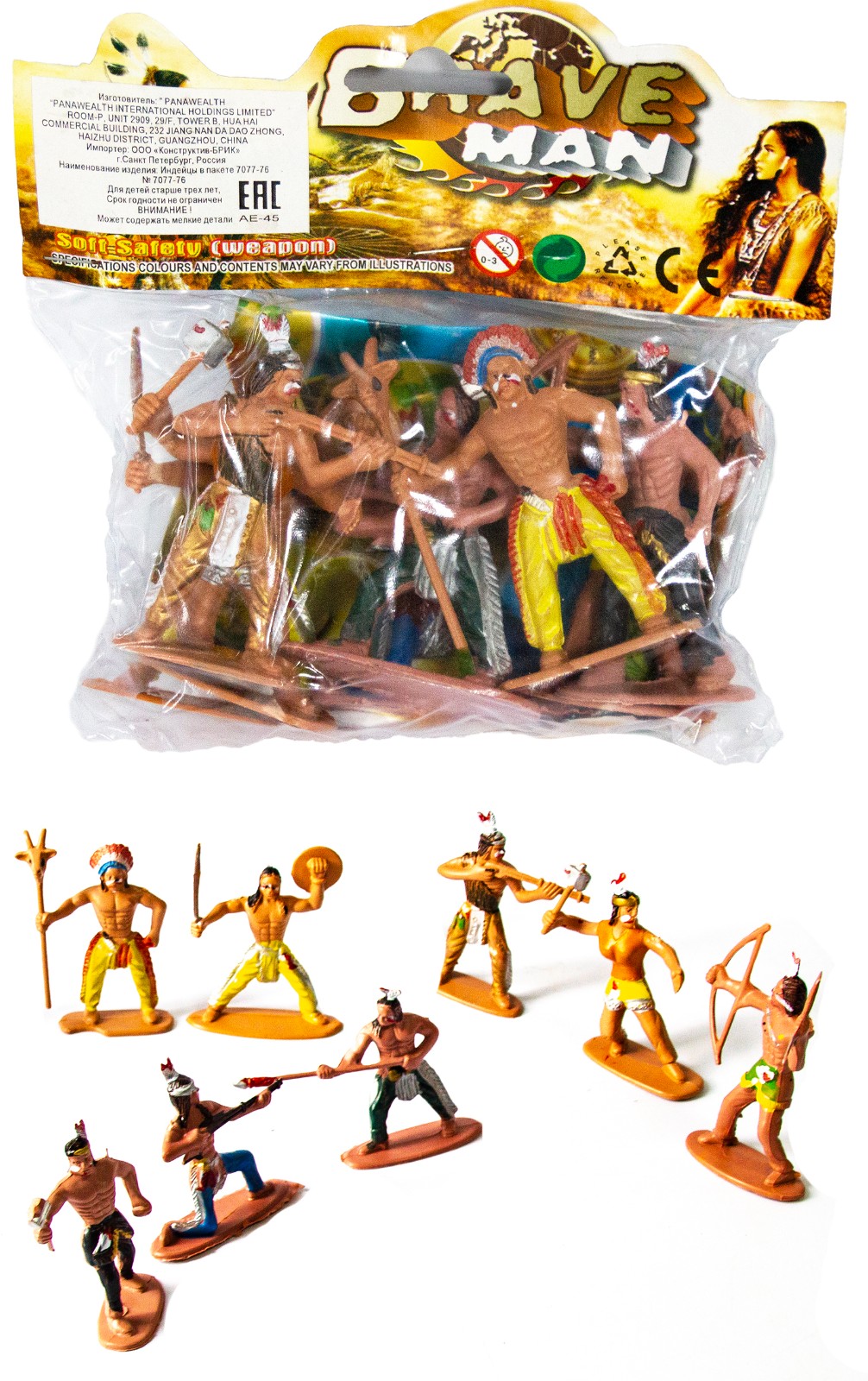 Набор фигурок «Индейцы» К7077-76 / Brave Man