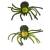 Игрушка Резиновые Насекомые Зеленый Пауки с пищалкой 15 см.  Зеленый 9916W / 2 шт.