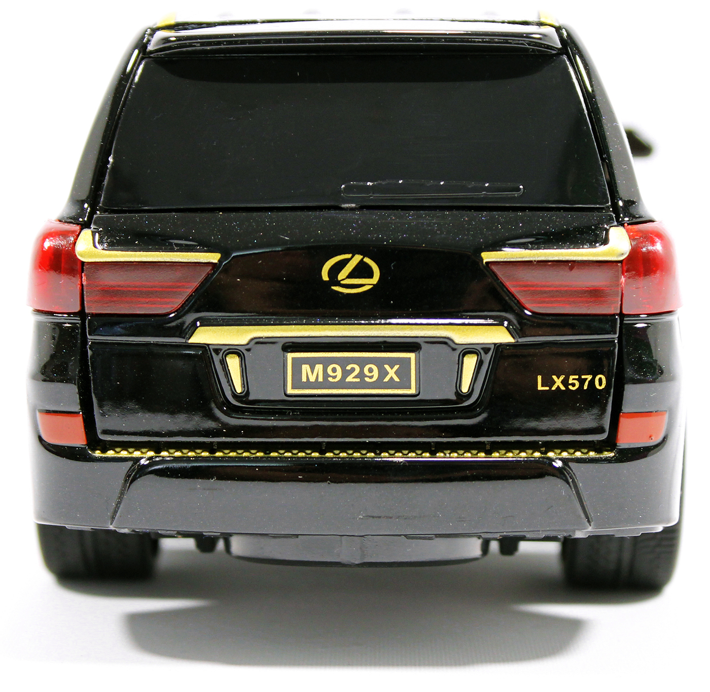 Металлическая машинка XLG 1:24 «Lexus LX570» 20 см. M929Х инерционная, свет, звук / Черно-золотой