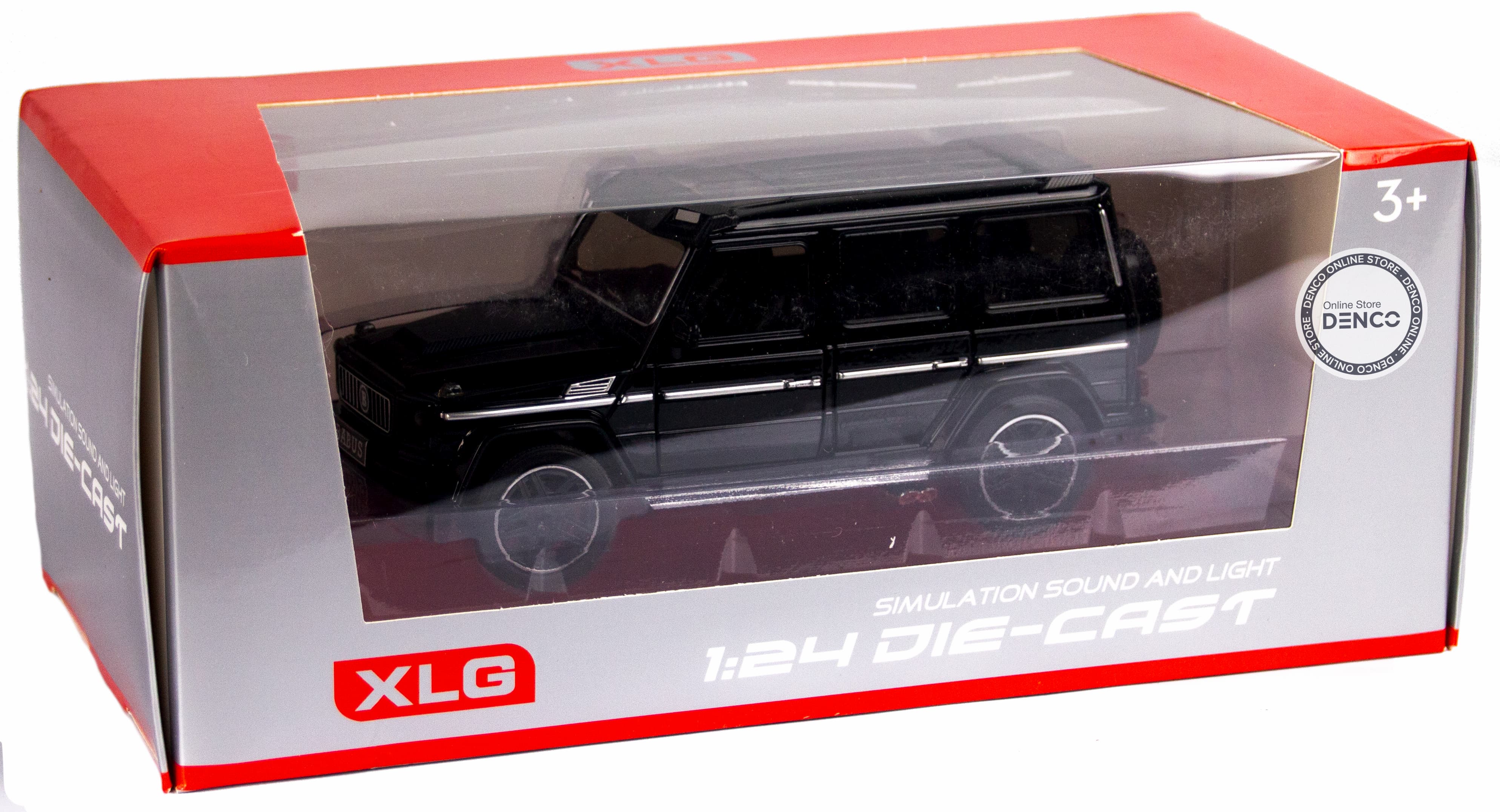 Машинка металлическая XLG 1:24 «Mercedes-Benz G-class Brabus» M923Z-1 19 см. инерционная, свет, звук в коробке / Микс