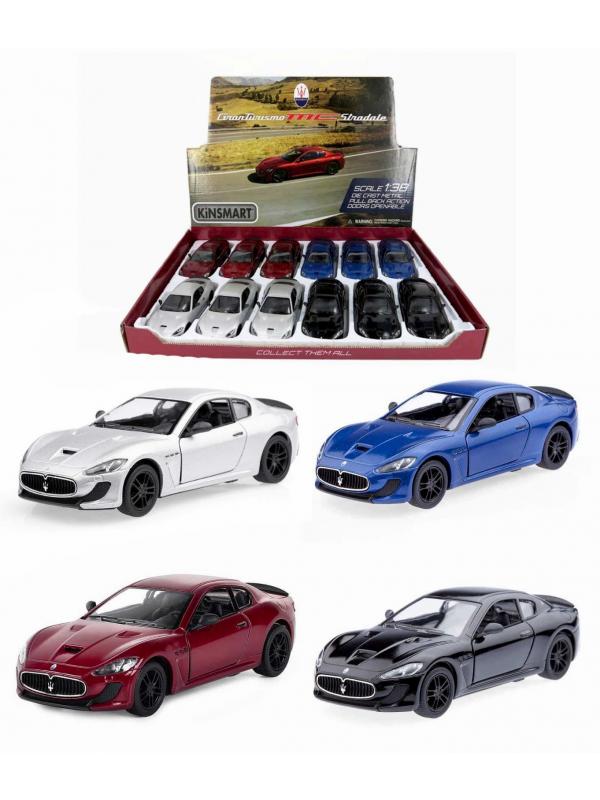 Машинка металлическая Kinsmart 1:38 «2016 Maserati GranTurismo MC Stradale» KT5395D инерционная / Микс