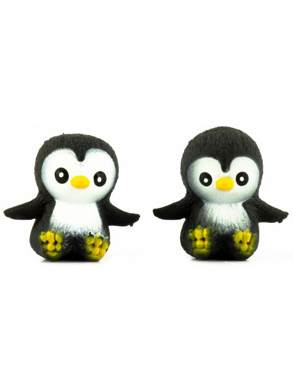 Резиновые фигурки-тянучки «Пингвины в костюмах акулы» A299-DB / 2 шт.