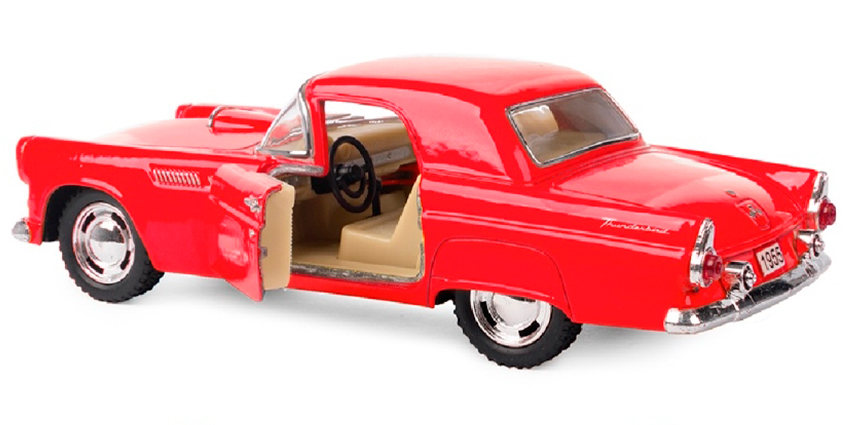 Машинка металлическая Kinsmart 1:36 «1955 Ford Thunderbird» KT5319D инерционная / Микс