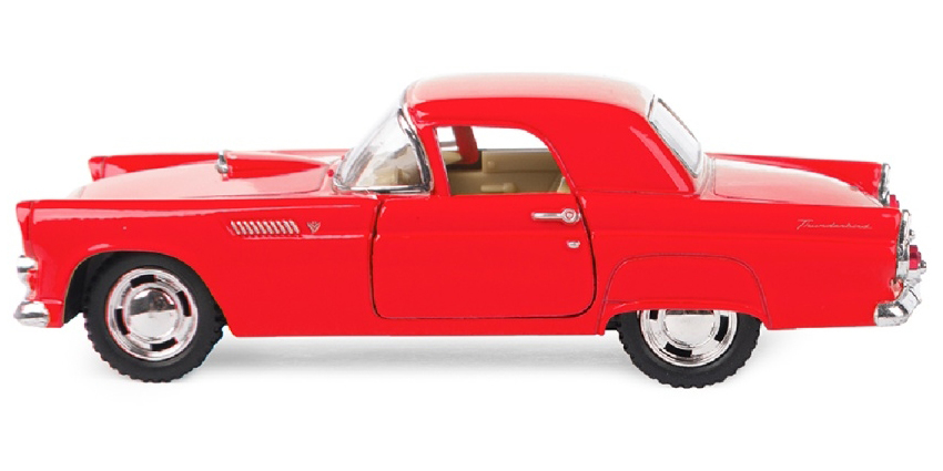 Машинка металлическая Kinsmart 1:36 «1955 Ford Thunderbird» KT5319D инерционная / Микс