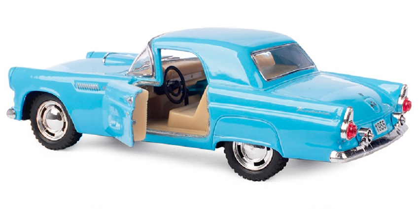Машинка металлическая Kinsmart 1:36 «1955 Ford Thunderbird» KT5319D инерционная / Микс