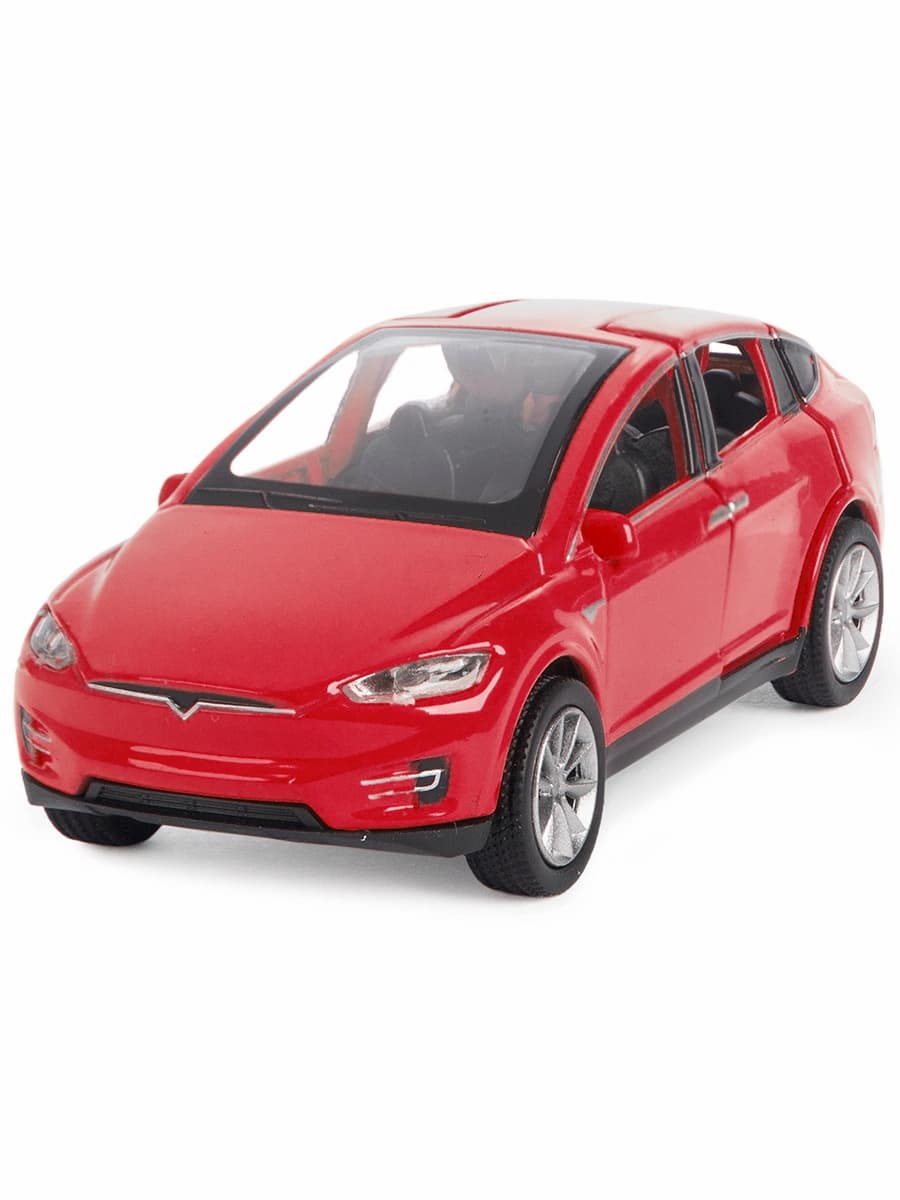 Металлическая машинка Play Smart 1:50 «Tesla Model X» 6533D, инерционная / Микс