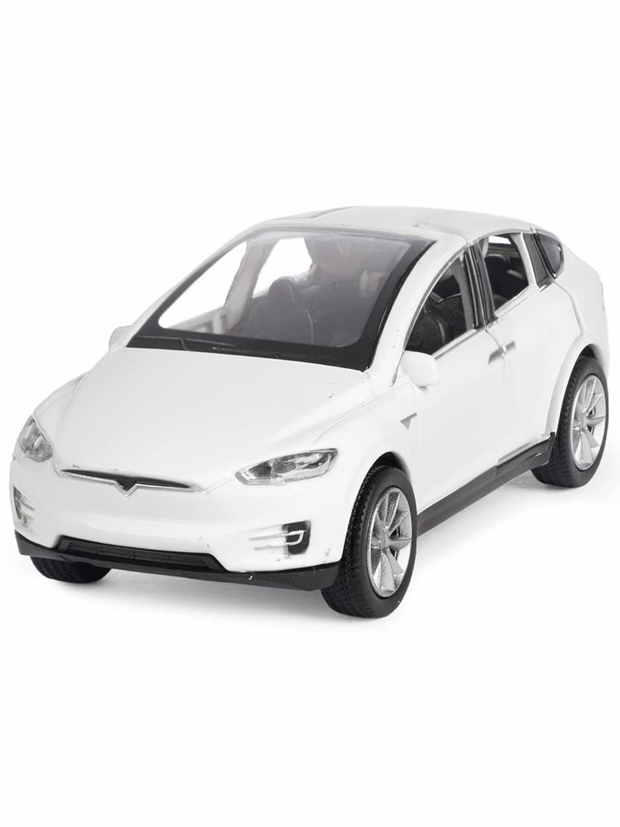 Металлическая машинка Play Smart 1:50 «Tesla Model X» 6533D, инерционная / Микс