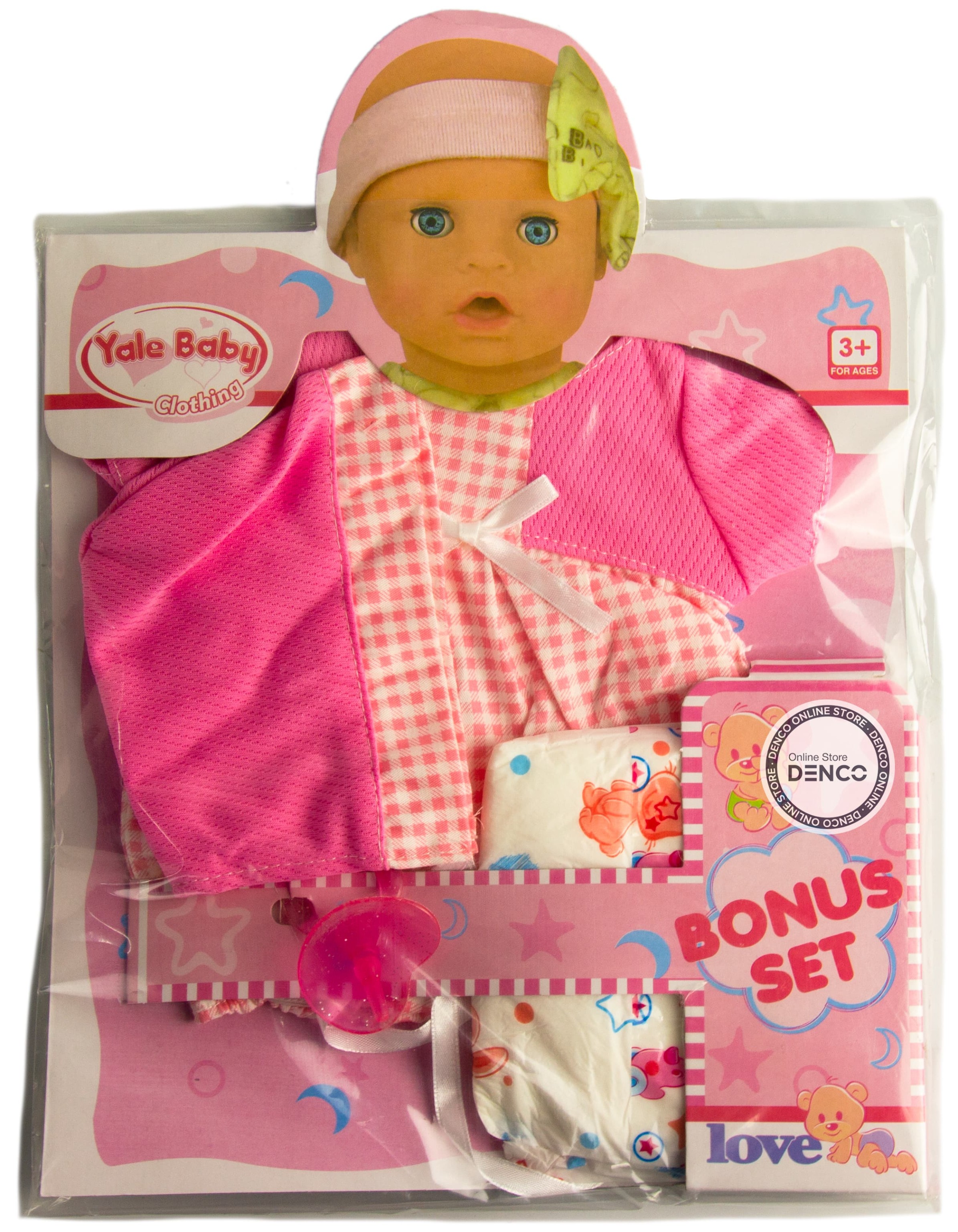 Одежда для куклы 38-43 см «Yale Baby» YLC40D платьице, косыночка / микс