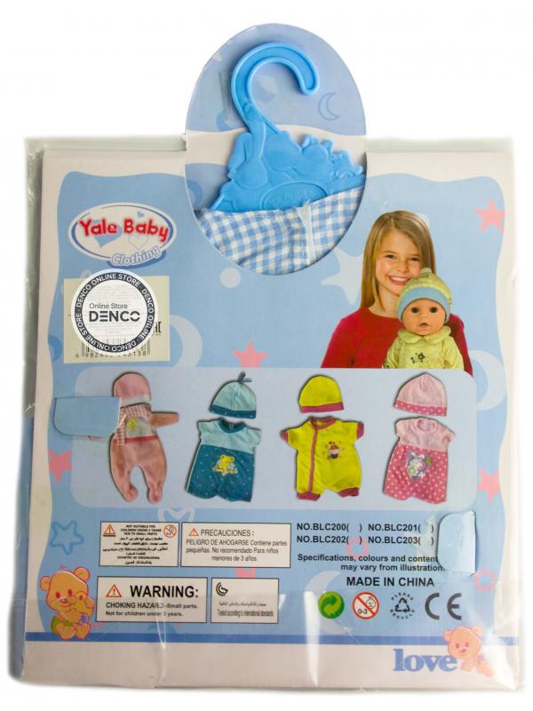 Одежда для куклы 38-43 см «Yale Baby» YLC40D платьице, косыночка / микс