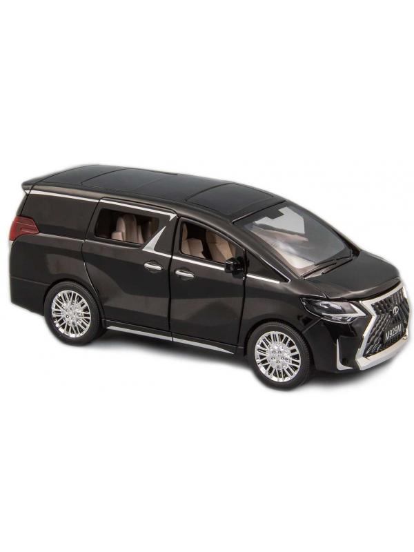 Металлическая машинка XLG 1:24 «Минивэн Lexus LM300h» 20 см. M929М-1 инерционная, свет, звук в коробке / Микс