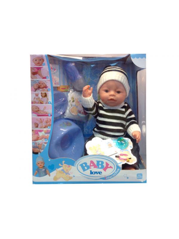 Кукла интерактивная Baby Love ДЛ013С, высота 42 см / TONG DE
