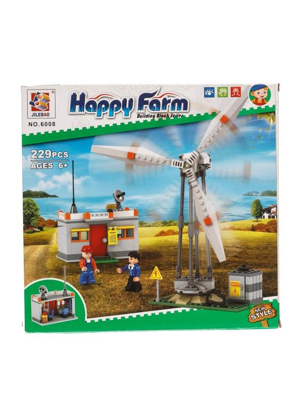 Конструктор JILEBAO Happy Farm «Ветряная электростанция» 6008 / 220 деталей