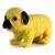 Игрушки резиновые фигурки-тянучки «Собаки Мопсы» A217-DB, 5 см., антистресс / 2 шт.