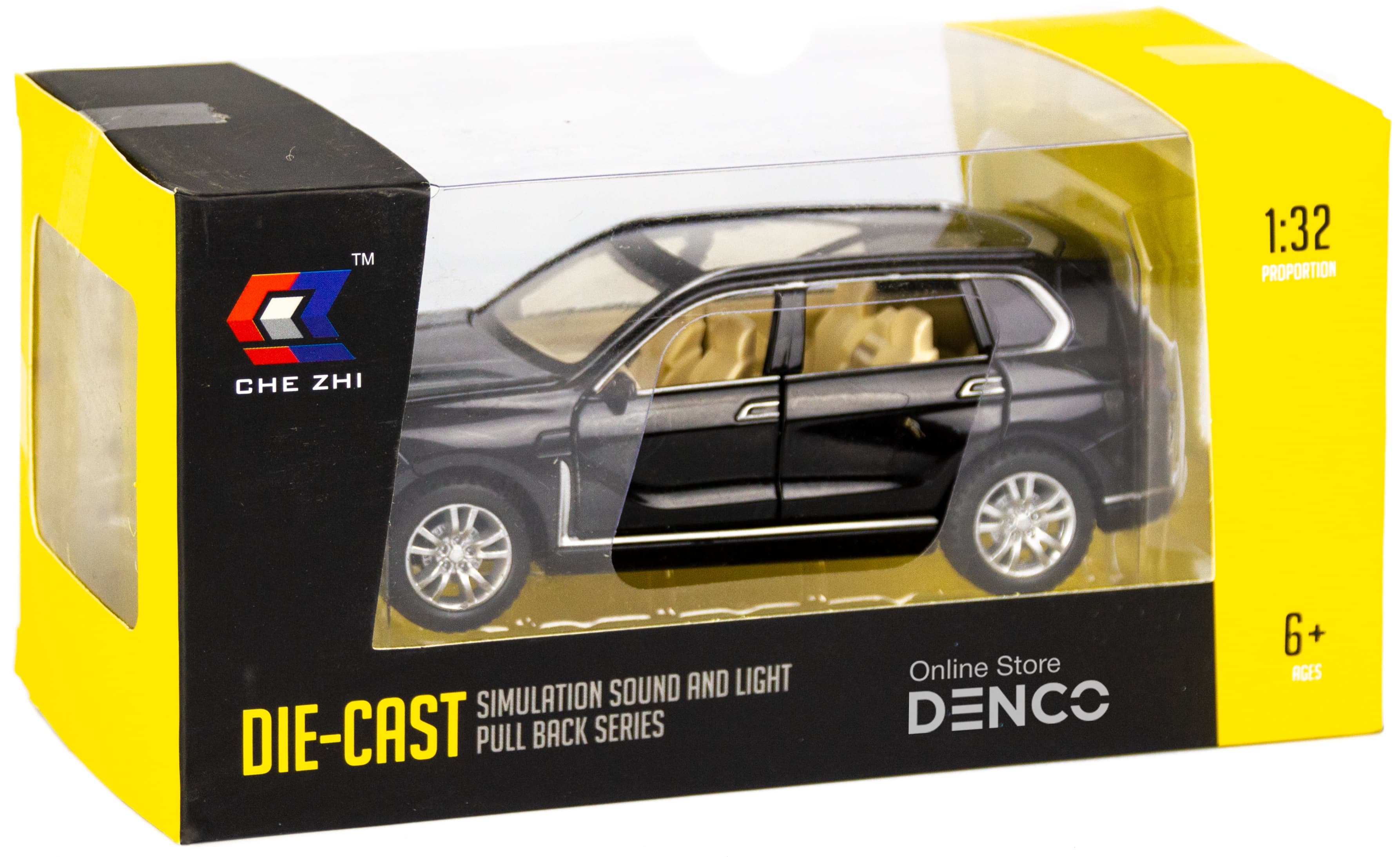 Металлическая машинка Che Zhi 1:32 «BMW X7» А07 свет и звук, инерционная / Микс