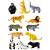 Фигурки животных-тянучек  «Дикие животные Мира» A045P 10-12 см. / 12 штук