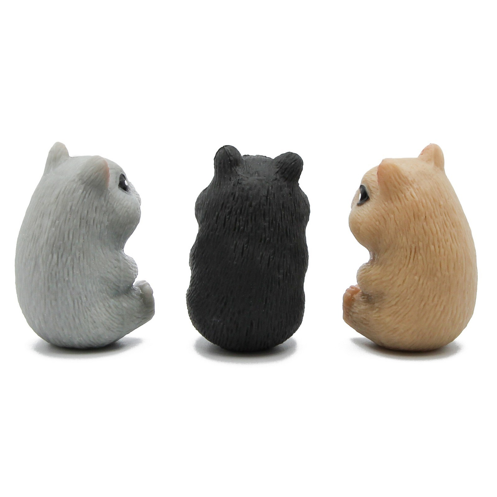 Игрушки резиновые фигурки-тянучки животные «Хомячки» A193-PDQ, 9 см. Антистресс / 3 шт.