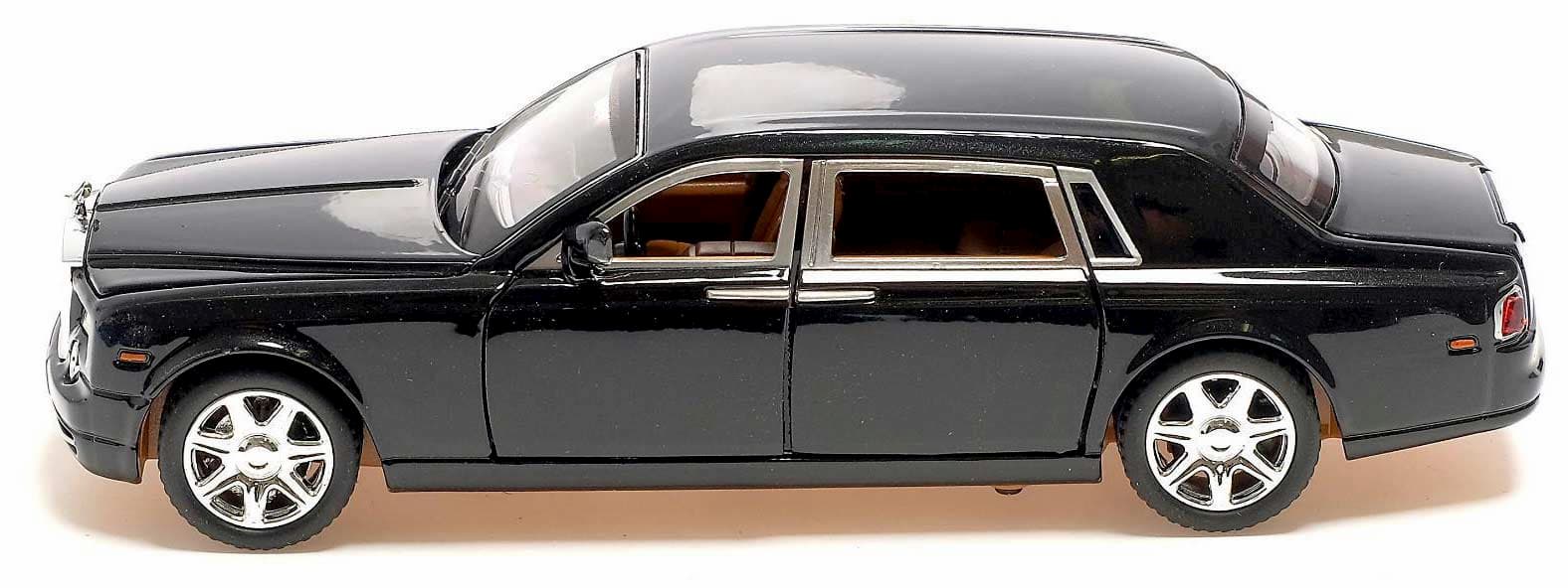 Металлическая машинка XLG 1:24 «Rolls-Royce Phantom» M923S-6 инерционная, свет, звук в коробке / Микс
