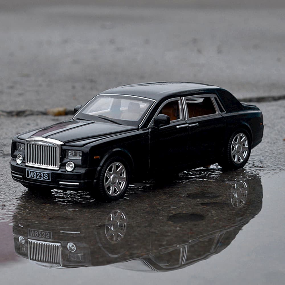 Металлическая машинка XLG 1:24 «Rolls-Royce Phantom» M923S-6 инерционная, свет, звук в коробке / Микс