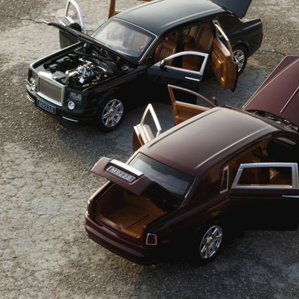 Металлическая машинка XLG 1:24 «Rolls-Royce Phantom» M923S-6 инерционная, свет, звук в коробке / Микс
