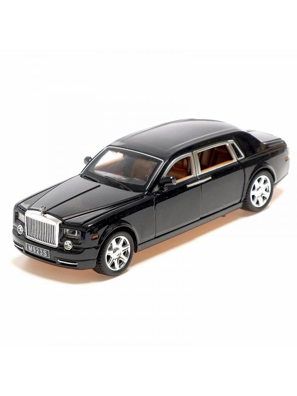 Металлическая машинка XLG 1:24 «Rolls-Royce Phantom» M923S-6 инерционная, свет, звук в коробке / Микс