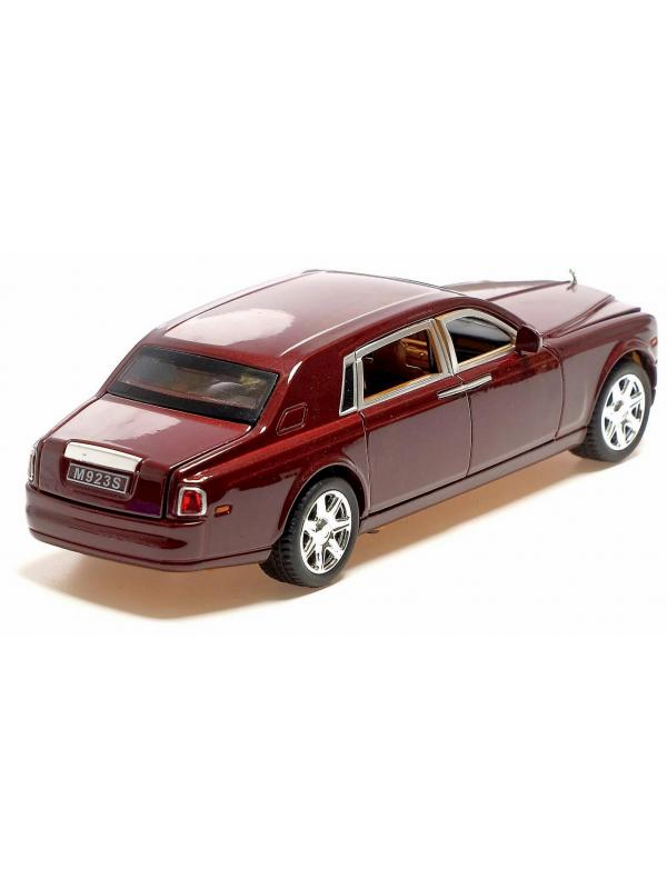 Металлическая машинка XLG 1:24 «Rolls-Royce Phantom» M923S-6 инерционная, свет, звук в коробке / Микс