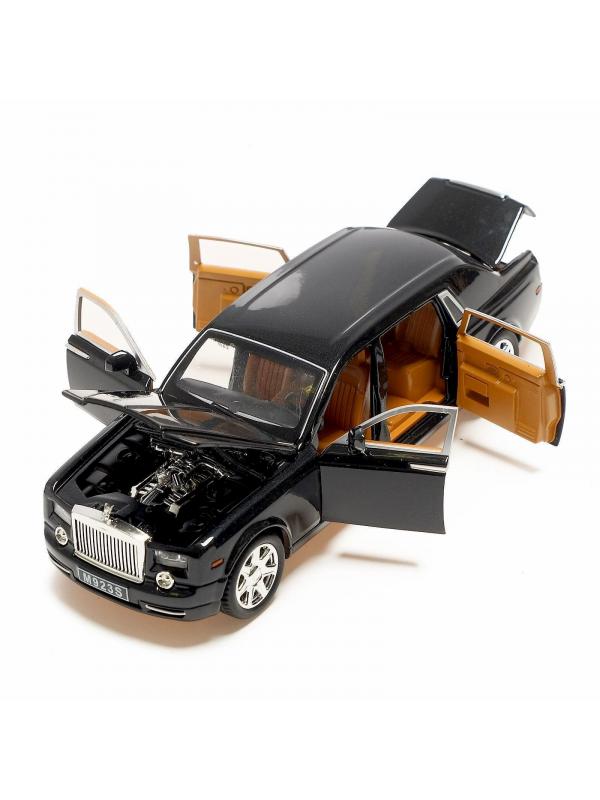 Металлическая машинка XLG 1:24 «Rolls-Royce Phantom» M923S-6 инерционная, свет, звук в коробке / Микс