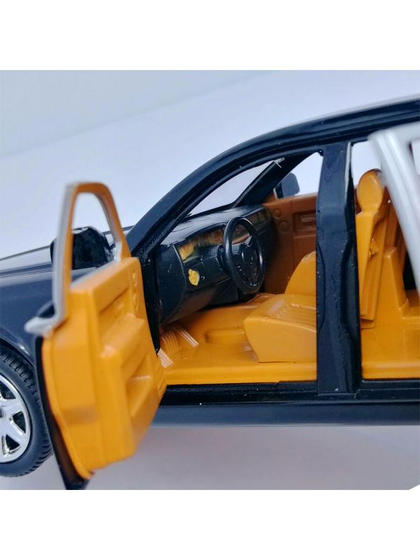 Металлическая машинка XLG 1:24 «Rolls-Royce Phantom» M923S-6 инерционная, свет, звук в коробке / Микс