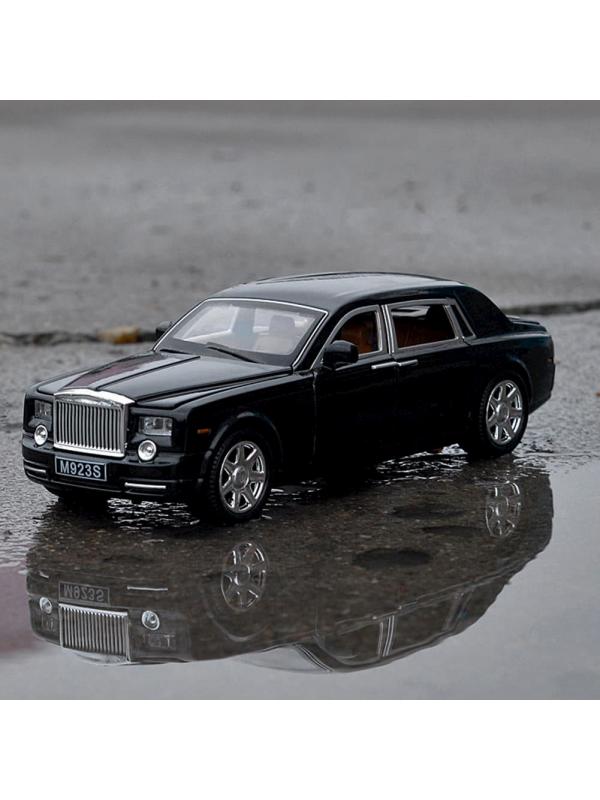 Металлическая машинка XLG 1:24 «Rolls-Royce Phantom» M923S-6 инерционная, свет, звук в коробке / Микс