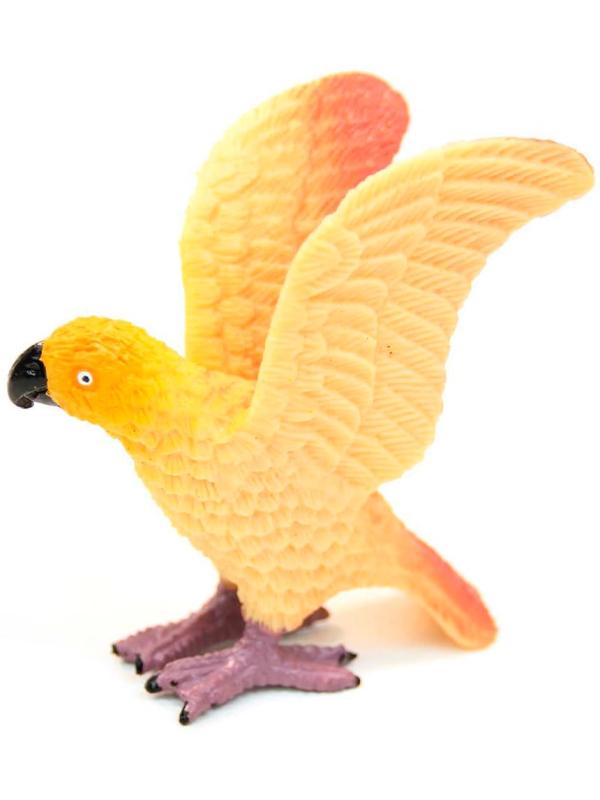 Набор фигурок птиц «Попугаи» 5-6 см. из термопластичной резины 46 / 8 штук