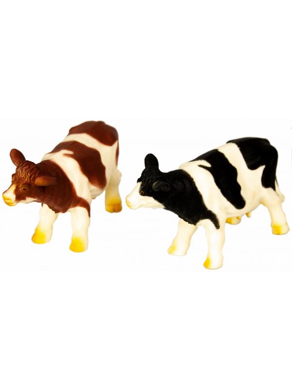 Игрушки резиновые фигурки-тянучки Stretchable «Коровы» A151С-DB, 12 см. Farm Animals / 2 шт.