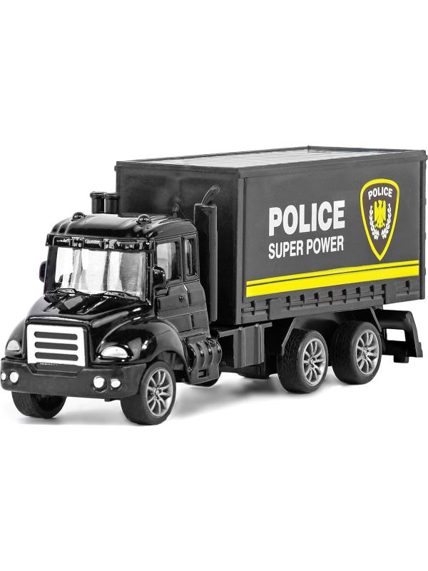 Металлическая машинка WGT Car «Полиция S.W.A.T.» 2214-8, 12.5 см, инерционная / Микс