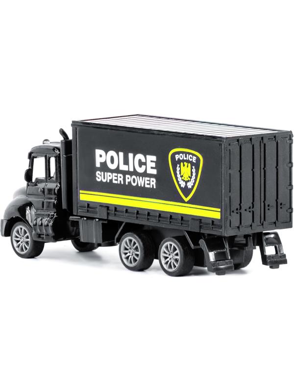 Металлическая машинка WGT Car «Полиция S.W.A.T.» 2214-8, 12.5 см, инерционная / Микс