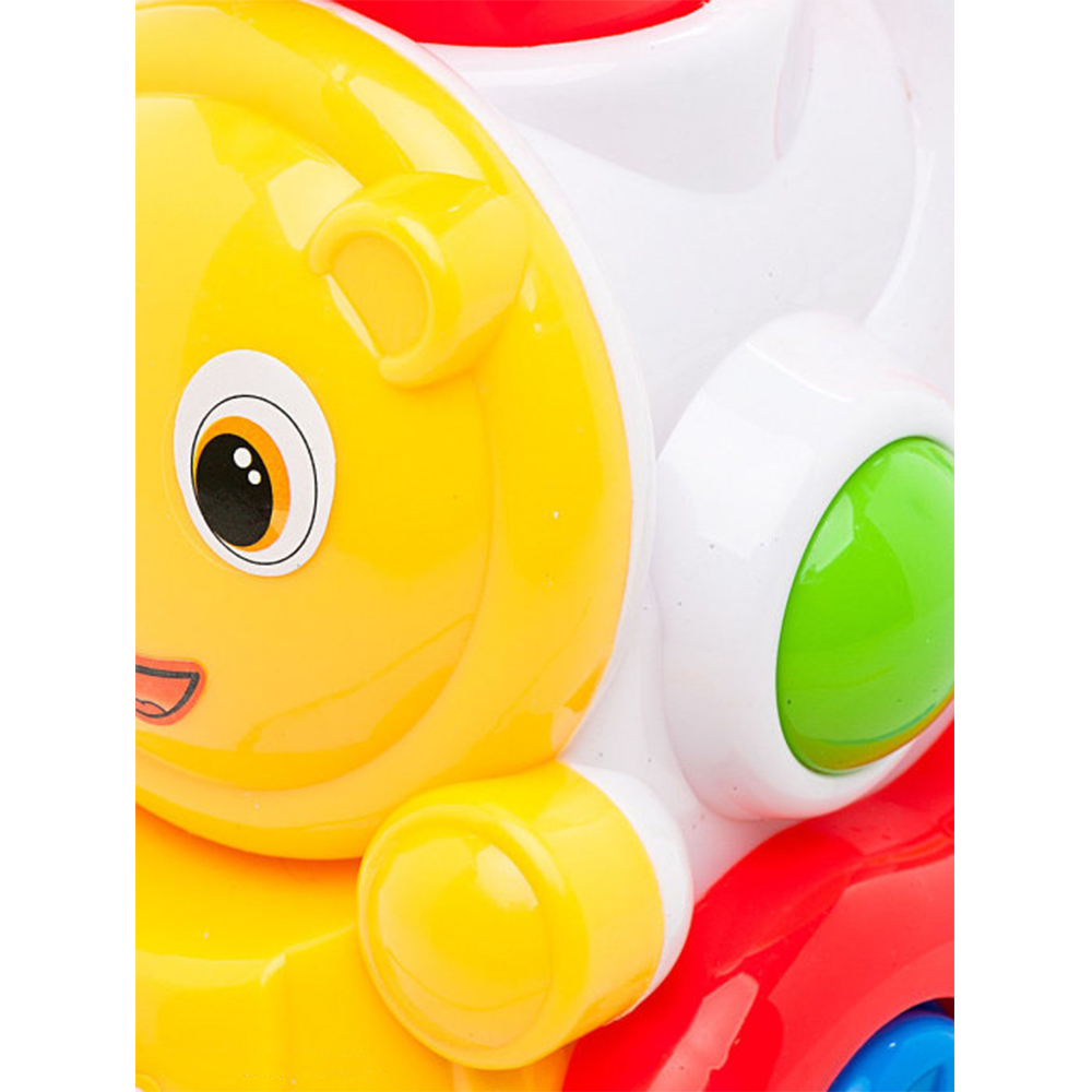 Детская игрушка-каталка «Паровозик» на веревочке / Н728
