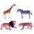 Резиновые фигурки-тянучки «Животные Африки» 12 шт. A111DB