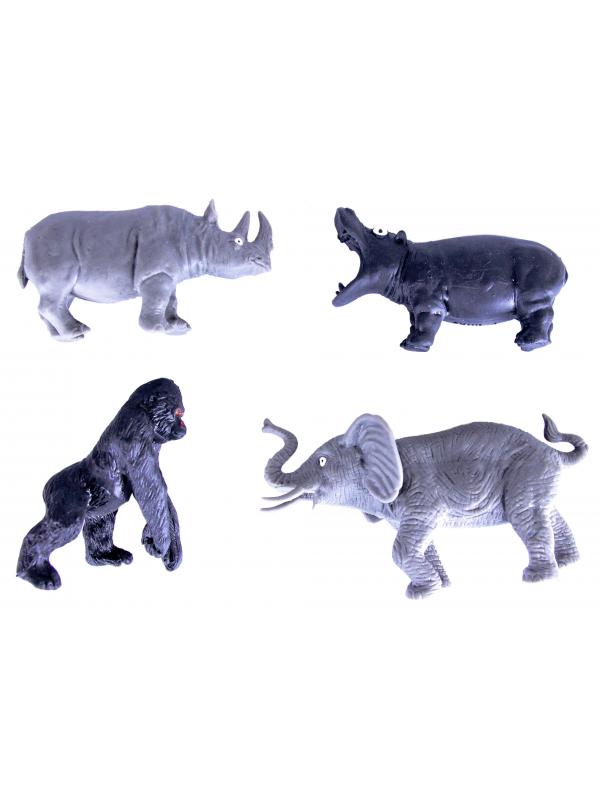 Резиновые фигурки-тянучки «Животные Африки» 12 шт. A111DB