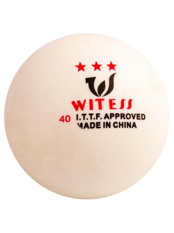 Мяч для настольного тенниса (Пинг-Понга) Wittes 07447, 40 мм., 3 звезды / 6 шт.