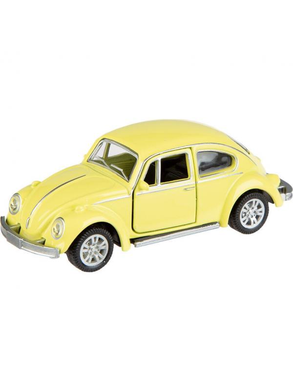 Металлическая машинка Play Smart 1:64 «Volkswagen Beetle / Mercedes-Bens 300SL» 6589D инерционная / Микс