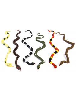 Резиновые фигурки-тянучки «Змеи» 23 см. А003D / комплект и 6 шт.