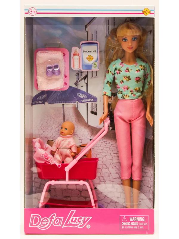 Кукла 29 см «Defa Lucy» с коляской и малышом D8358 / микс