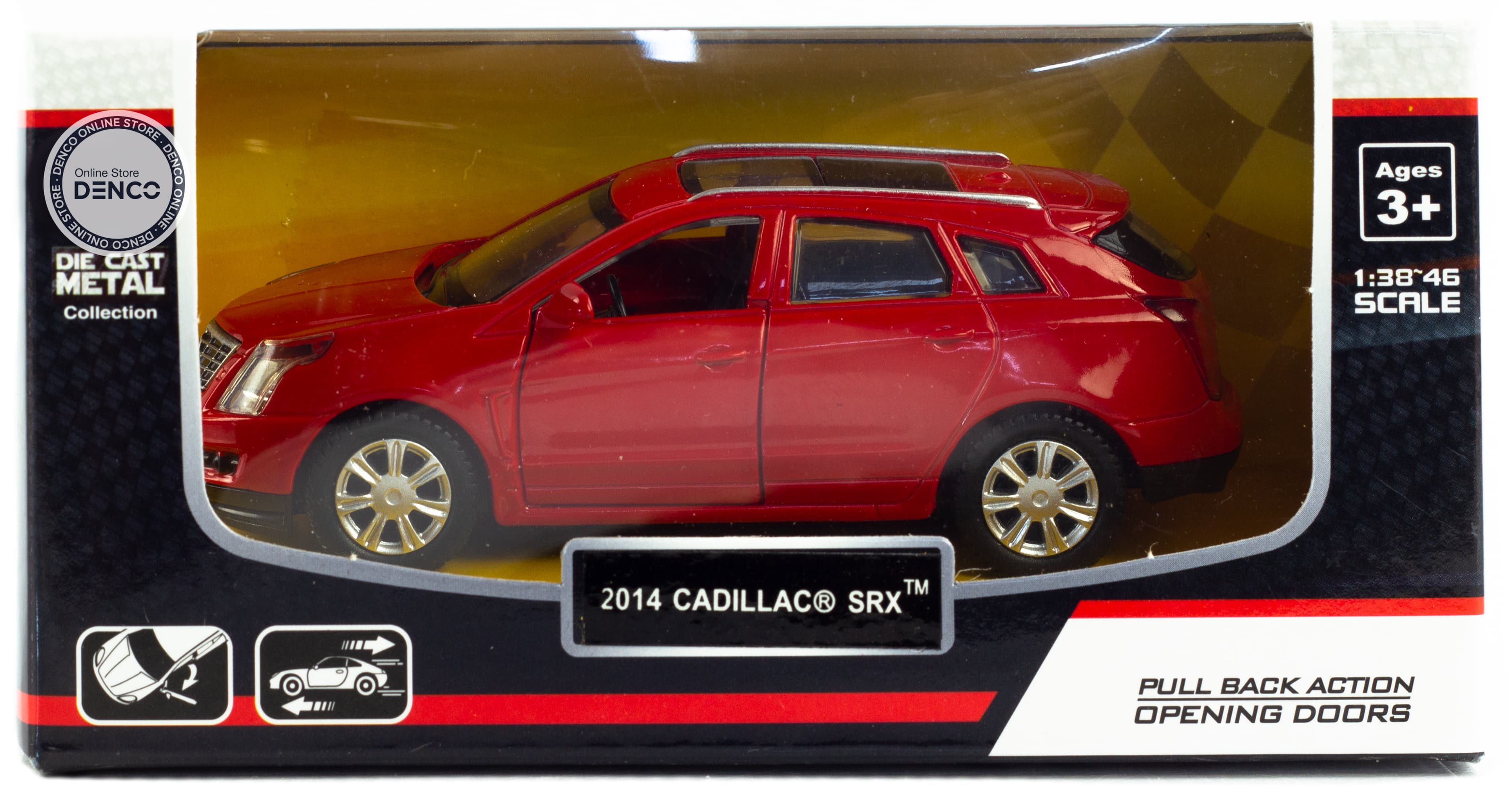 Металлическая машинка Play Smart 1:43 «2014 Cadillac SRX» 6636 Автодром, инерционная / Микс